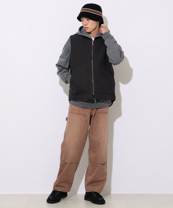 BEAMS HEART（ビームス ハート）ワイド ストレート ダブルニー