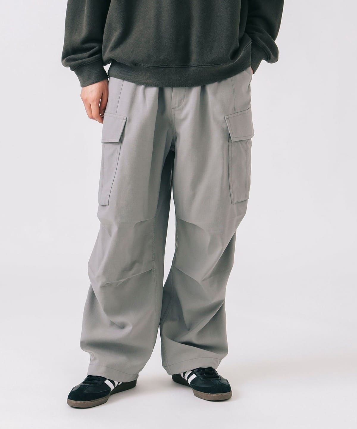 クイックドライ バルーン カーゴパンツ(吸水速乾) パンツ MEN GREY L クイックドライ バルーン カーゴパンツ(吸水速乾) パンツ MEN GREY L