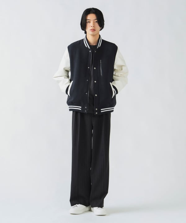 BEAMS HEART（ビームス ハート）ポリエステルレーヨン 2タック ワイド