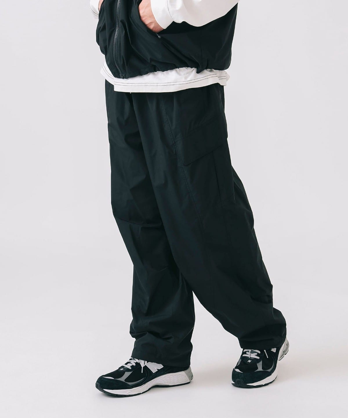 ウラメッシュ カーゴパンツ (撥水加工) パンツ MEN BLACK L ウラメッシュ カーゴパンツ (撥水加工) パンツ MEN BLACK L