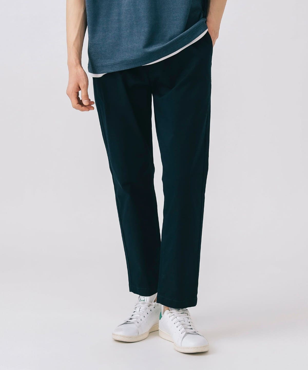 ツイル テーパード イージー パンツ パンツ MEN NAVY L ツイル テーパード イージー パンツ パンツ MEN NAVY L