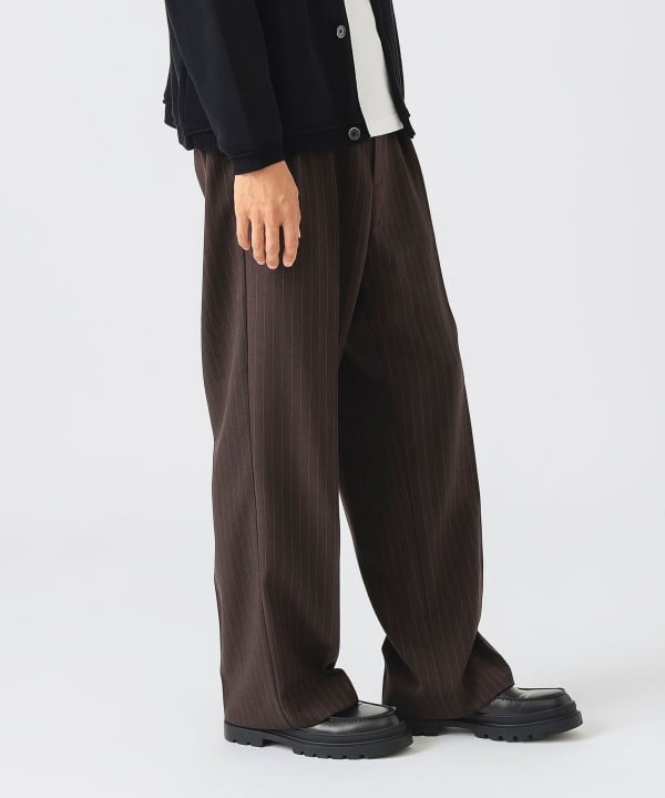 BEAMS HEART（ビームス ハート）ストライプ 2タック ワイドパンツ