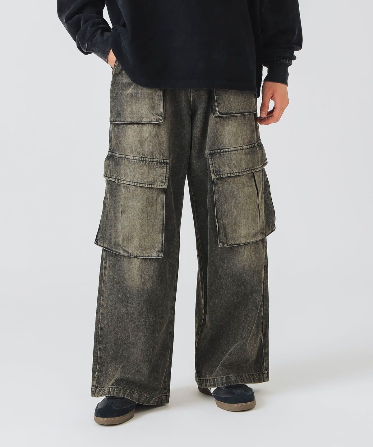 BEAMS HEART（ビームス ハート）ブラスト ワイド デニム カーゴ