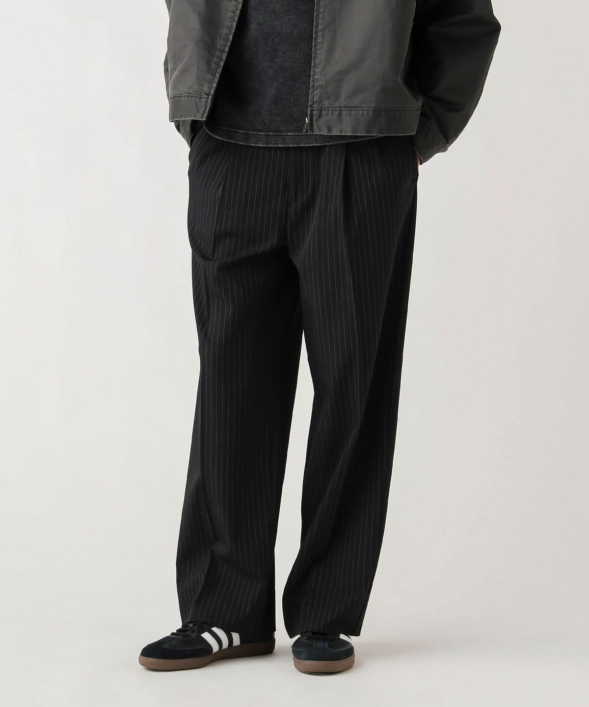 BEAMS HEART（ビームス ハート）2タック ワイドストレート スラックス