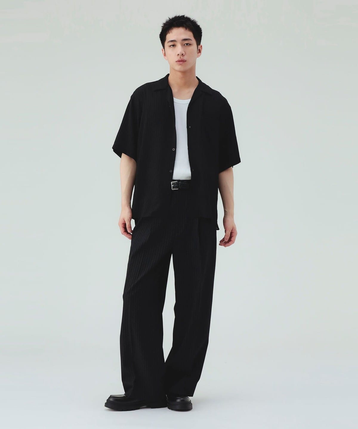 BEAMS HEART（ビームス ハート）2タック ワイドストレート スラックス