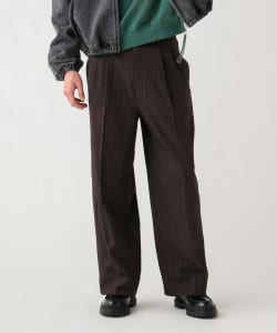 2タック ワイドストレート スラックス