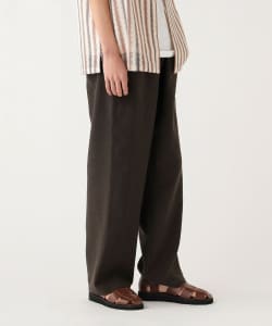 麻混 ベイカー イージーパンツ