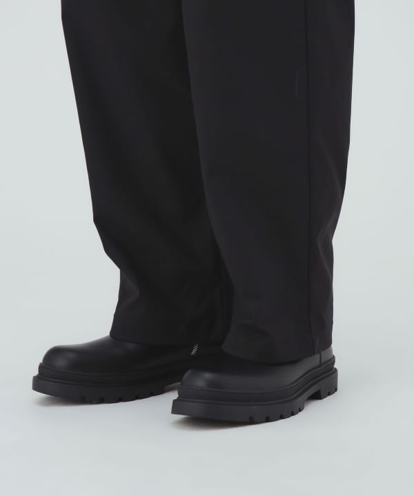 トリコット 1タック ワイド テーパード パンツ