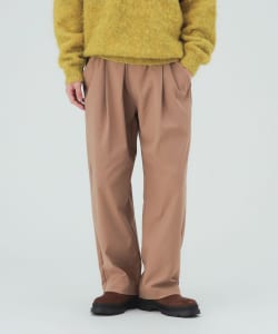 トリコット 1タック ワイド テーパード パンツ