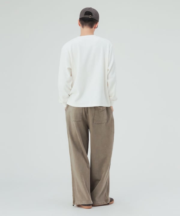 フェード ワイドストレート スウェットパンツ [H:183cm C:80 W:68 H:89.5 Size:L]