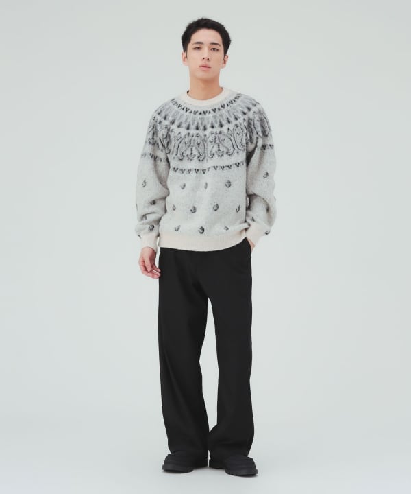 ワイドストレート カーブパンツ [H:183cm C:80 W:68 H:89.5 Size:L]