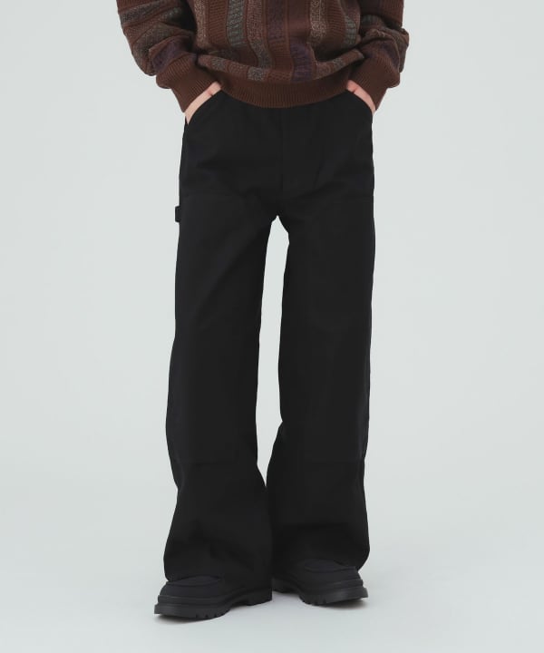 コットンダック ダブルニー ワイドパンツ [H:183cm C:80 W:68 H:89.5 Size:L]