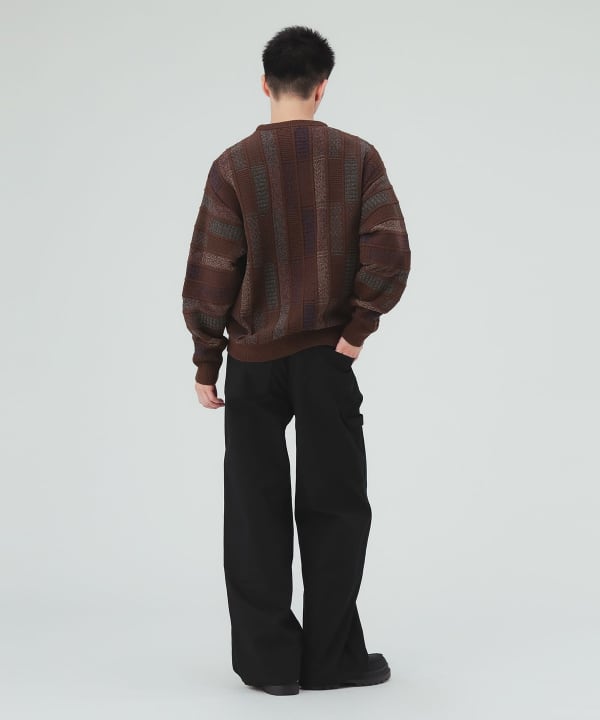 コットンダック ダブルニー ワイドパンツ [H:183cm C:80 W:68 H:89.5 Size:L]