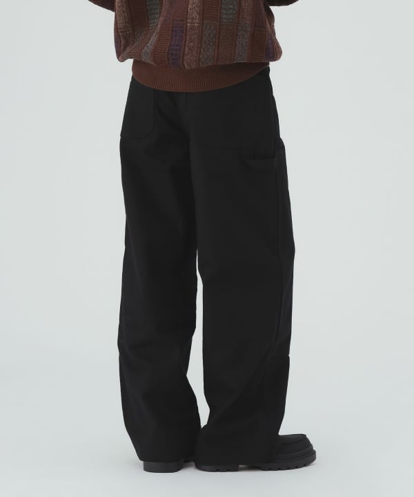 コットンダック ダブルニー ワイドパンツ [H:183cm C:80 W:68 H:89.5 Size:L]