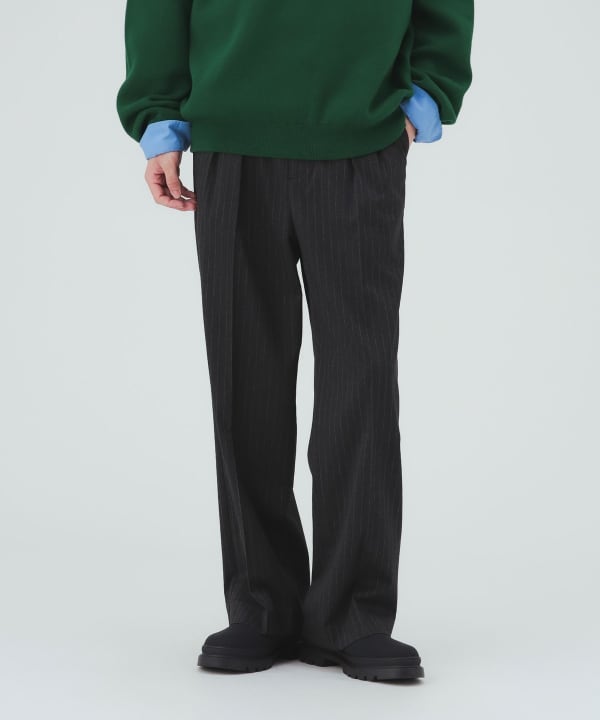 TRストライプ 2タック ワイドパンツ [H:183cm C:80 W:68 H:89.5 Size:L]