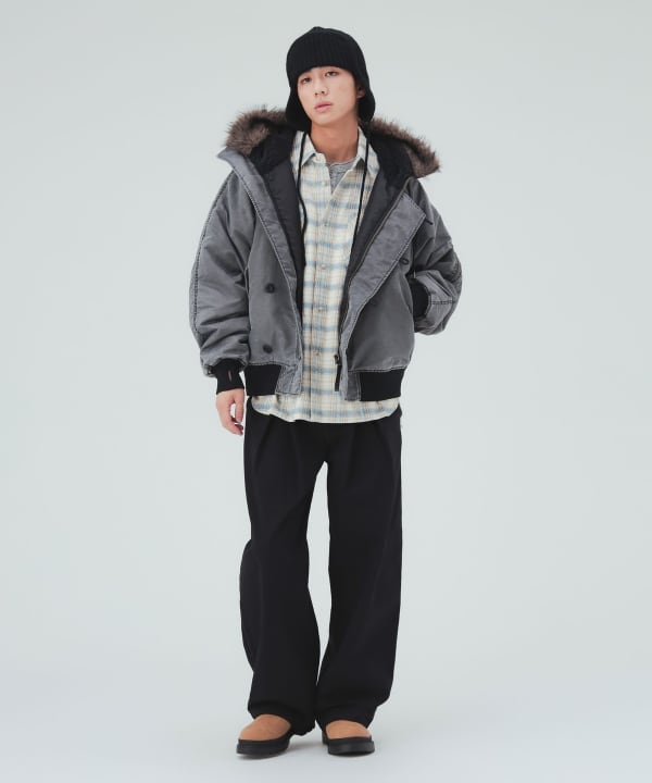 黑色疊穿重疊卡其褲 [H:183cm C:80 W:68 H:89.5 Size:L]