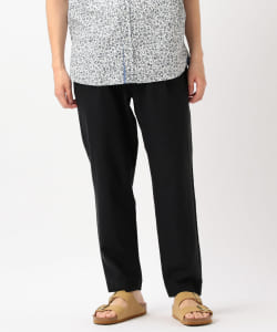 BEAMS HEART / ドレープリネン 切り替え アンクルカットイージーパンツ