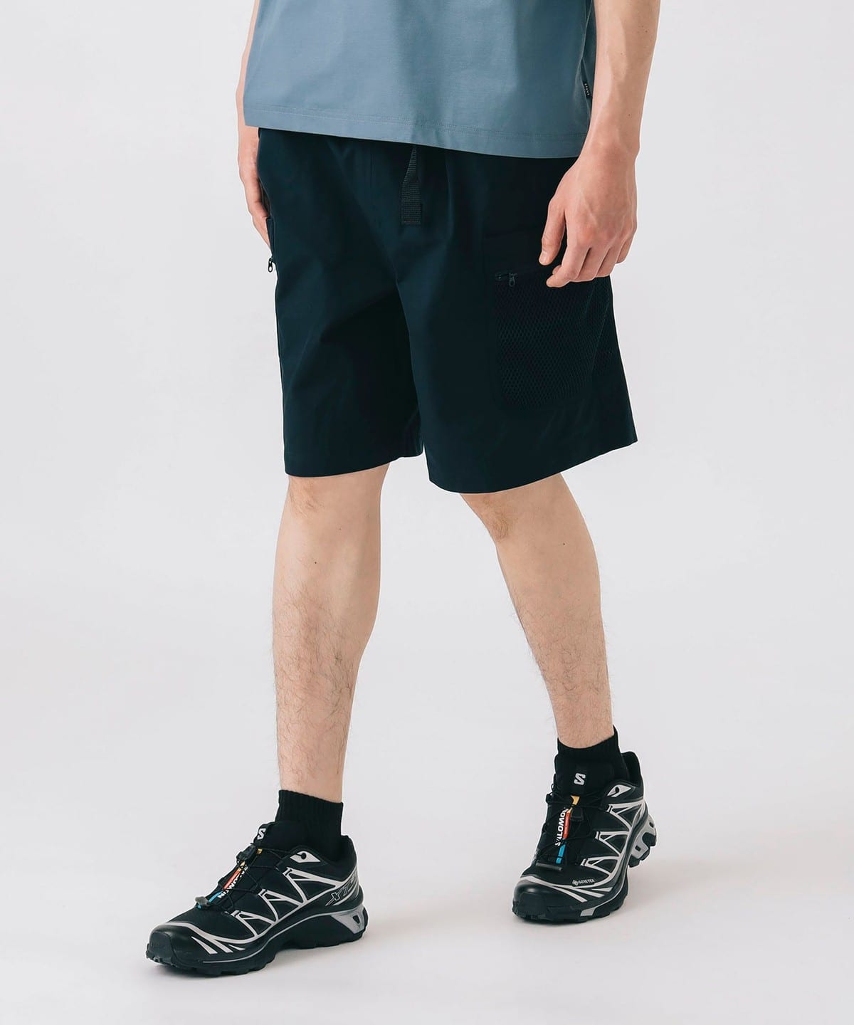 クイックドライ アクティブ ショーツ (水陸両用・吸水速乾) パンツ MEN NAVY L クイックドライ アクティブ ショーツ (水陸両用・吸水速乾) パンツ MEN NAVY L