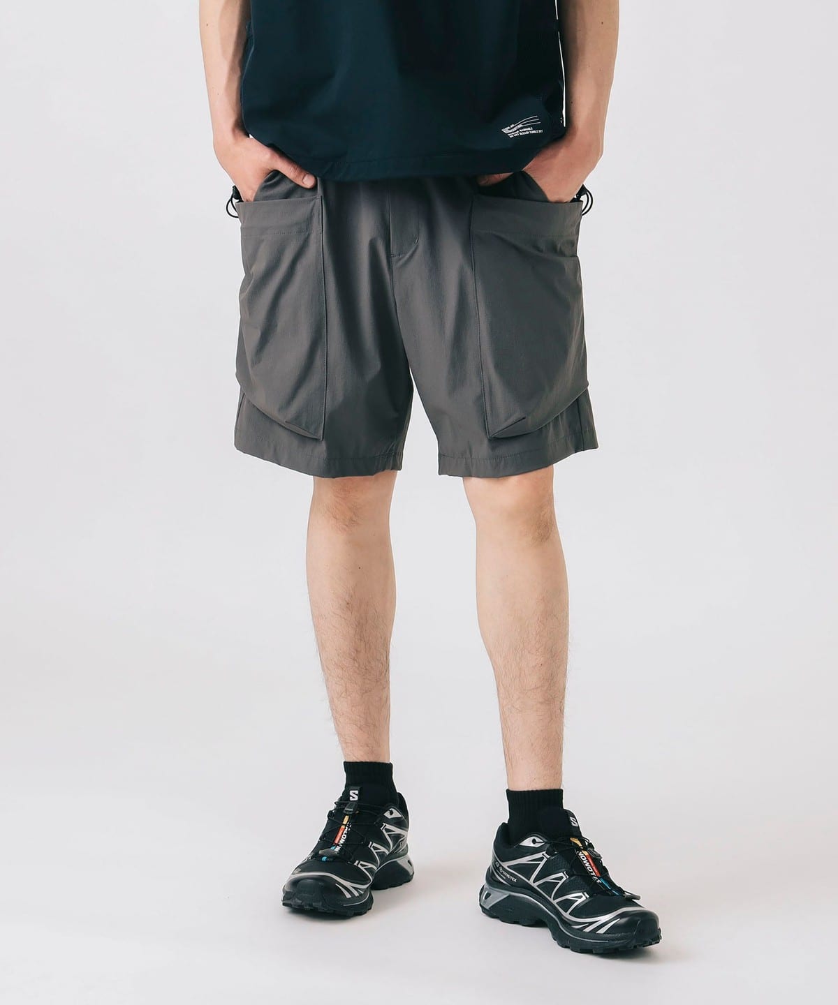アクティブ マルチポケット ショーツ (吸水速乾・水陸両用) パンツ MEN GREY XL アクティブ マルチポケット ショーツ (吸水速乾・水陸両用) パンツ MEN GREY XL