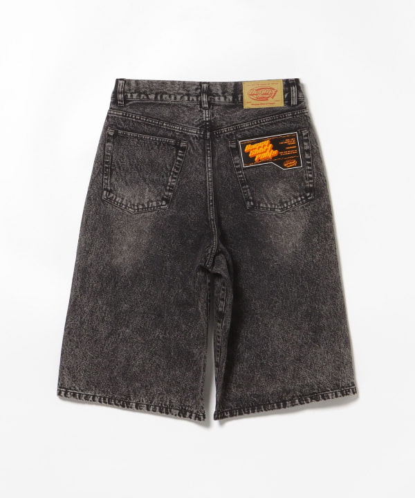 BEAMS HEART (BEAMS HEART) Beard Blast Overdyed Denim Shorts