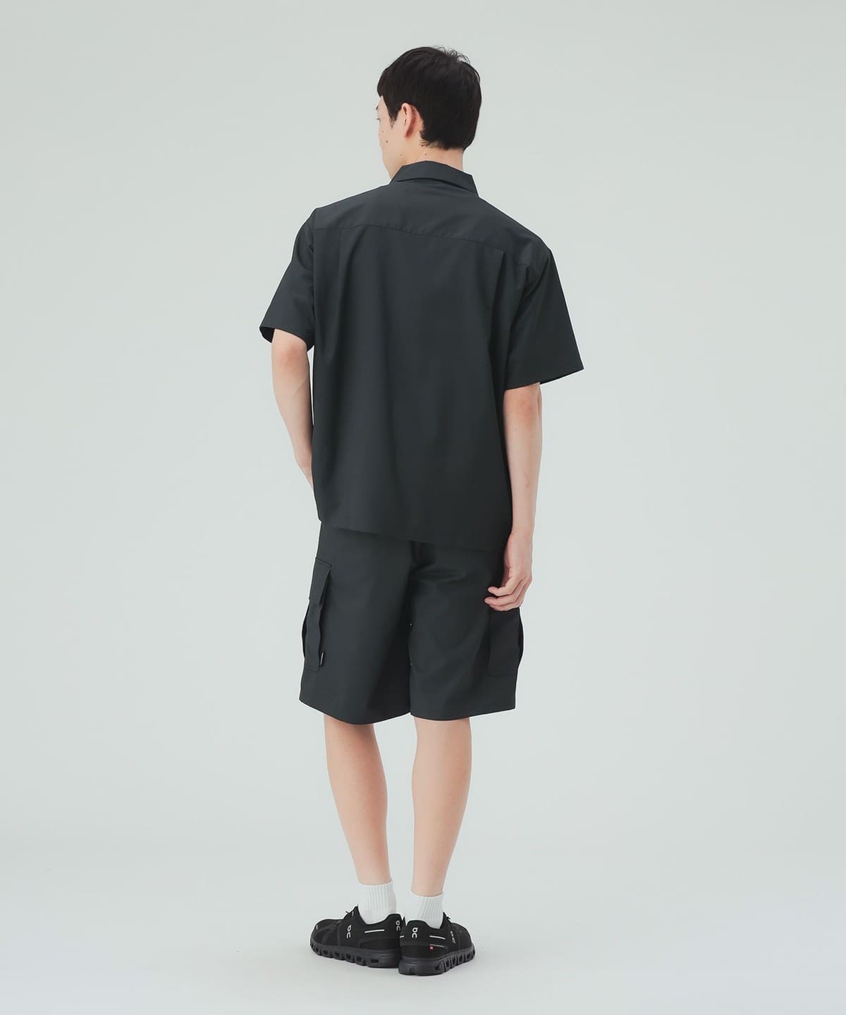 BEAMS カーゴショートパンツ ブラック Sサイズ BEAMS HEART（ビームス ハート）ストレッチ ツイル カーゴ ショーツ