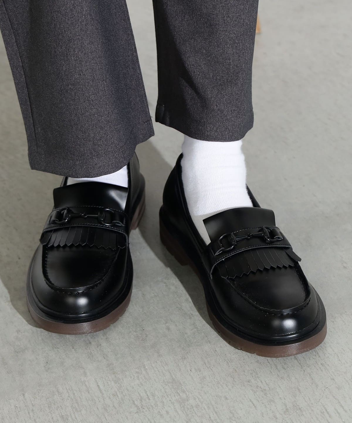 ビット ローファー(25.5 27.5cm) シューズ MEN BLACK×BLACK 25.5 ビット ローファー(25.5 27.5cm) シューズ MEN BLACK×BLACK 25.5