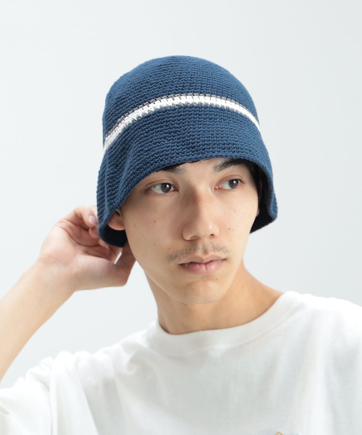 BEAMS HEART（ビームス ハート）クロシェ編み バケットハット（帽子