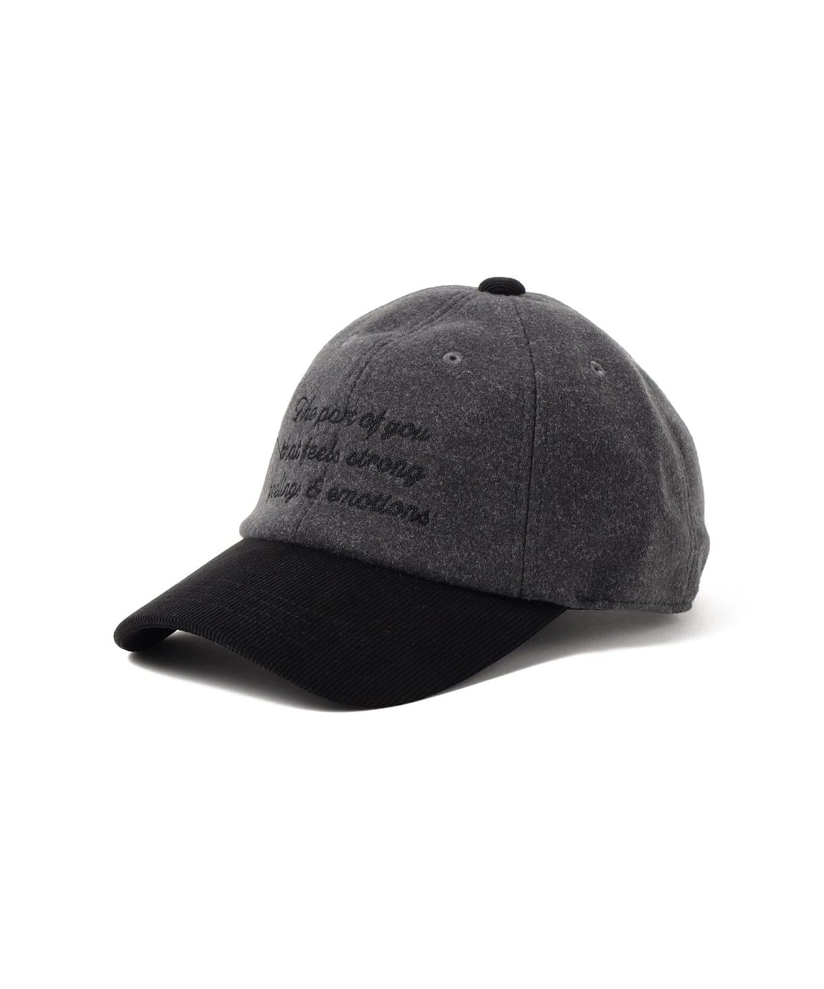 2トーン コーデュロイ コンビ キャップ 帽子 MEN CHARCOAL GREY ONE SIZE 2トーン コーデュロイ コンビ キャップ 帽子 MEN CHARCOAL GREY ONE SIZE