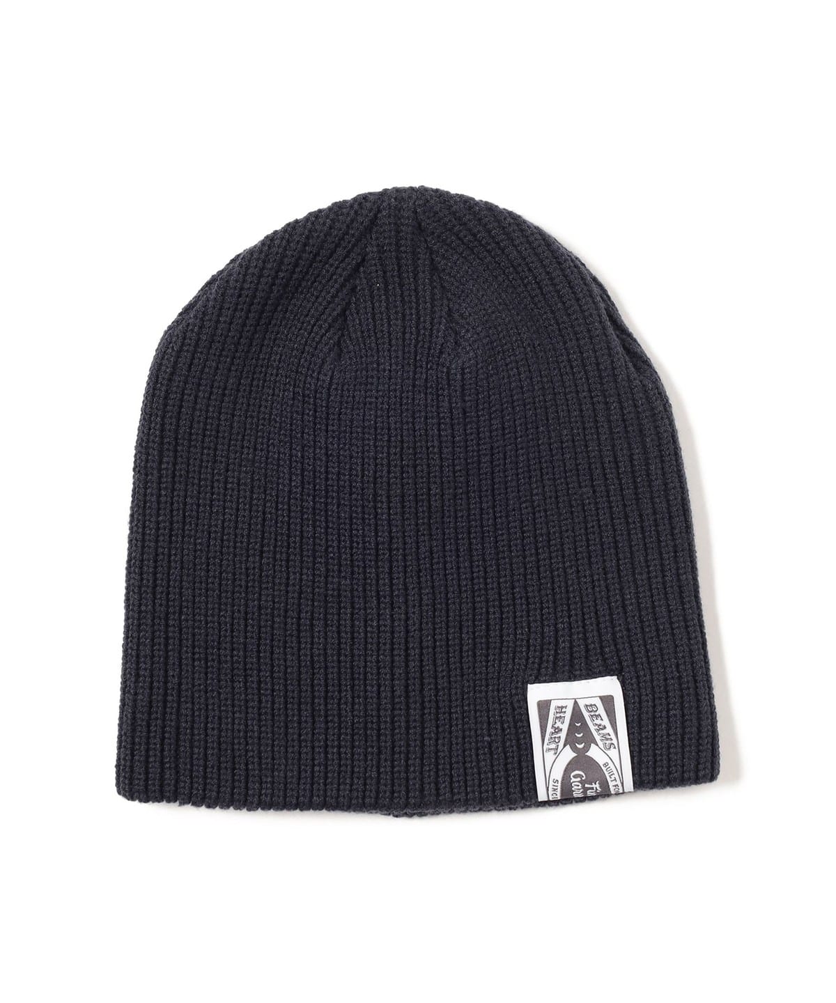ネームタグ リブ ビーニー 帽子 MEN NAVY ONE SIZE ネームタグ リブ ビーニー 帽子 MEN NAVY ONE SIZE