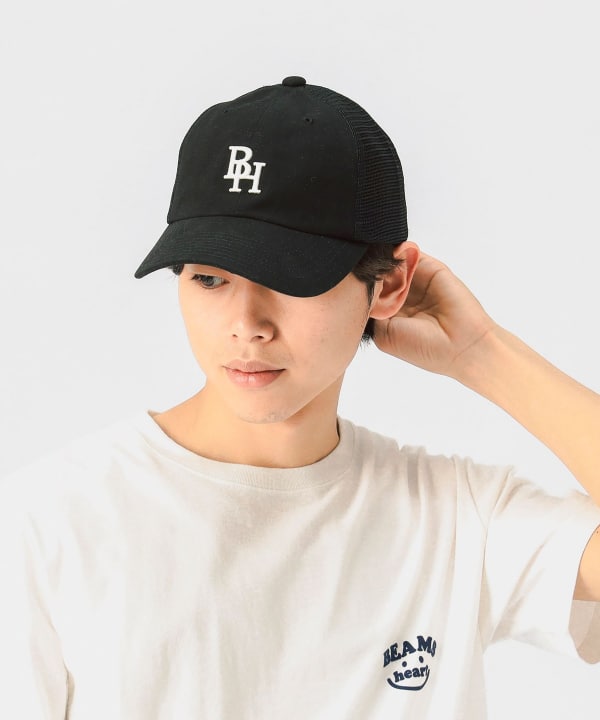 BEAMS HEART（ビームス ハート）BHロゴ ハーフメッシュ キャップ（帽子