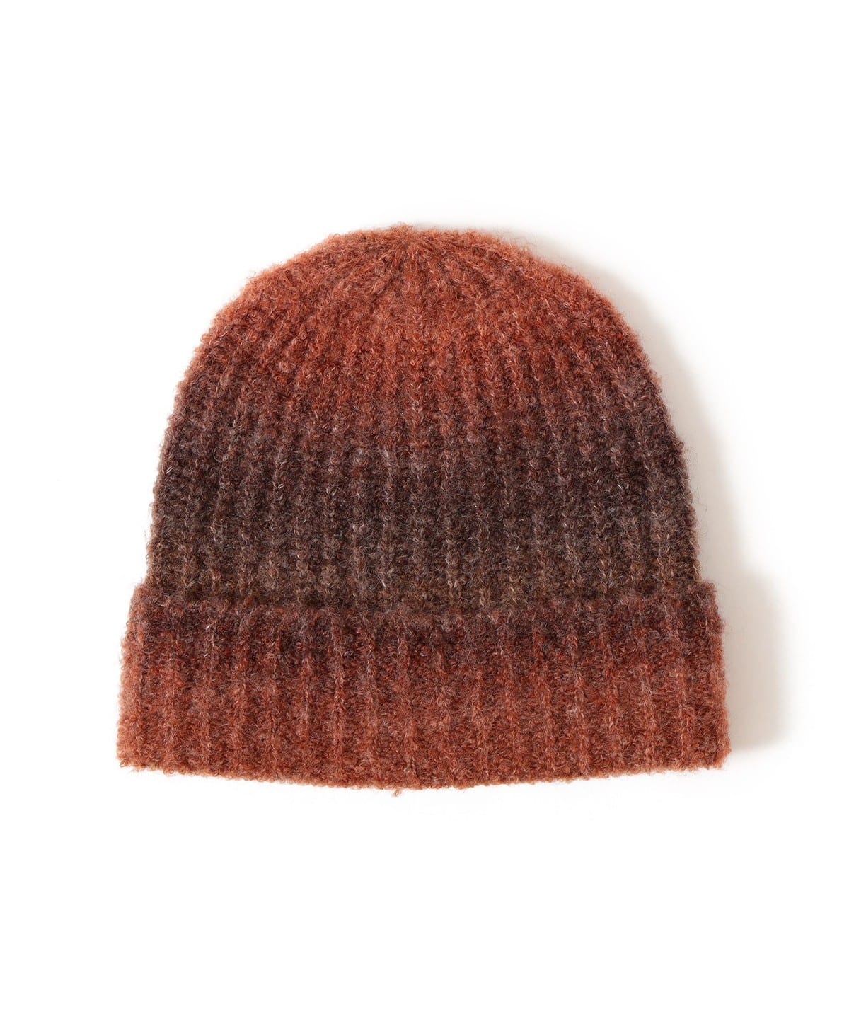アソート グラデーション ニット帽 帽子 MEN BROWN ONE SIZE
