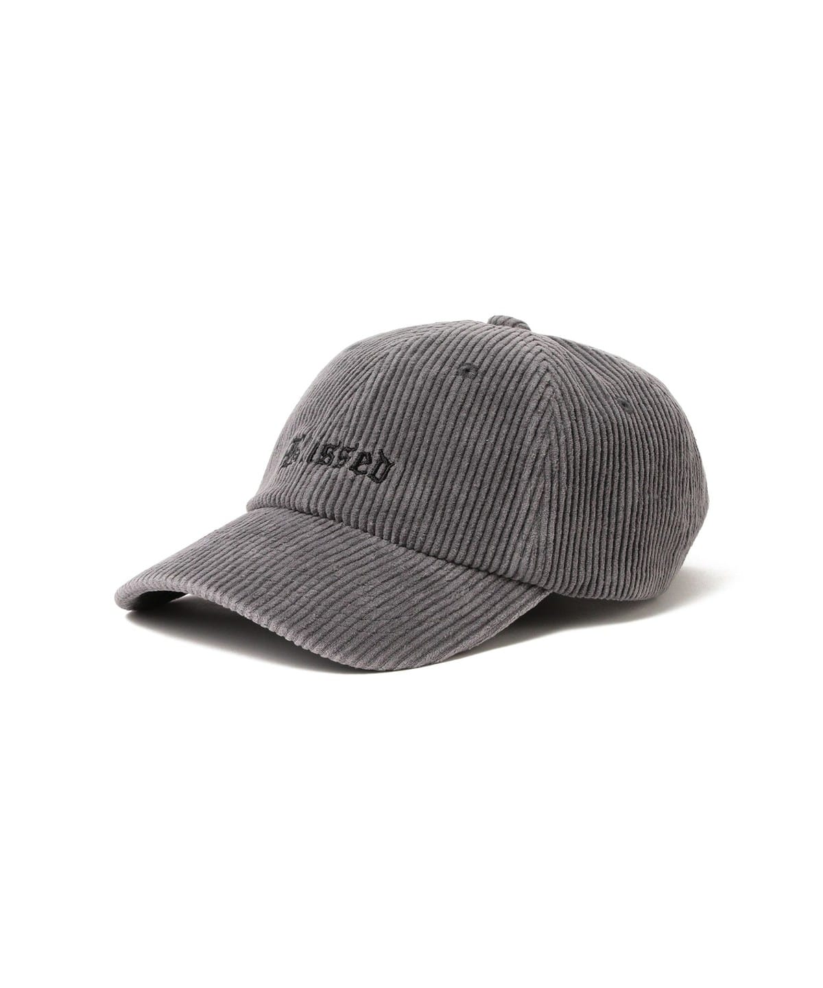 ウォッシュ コーデュロイ キャップ 帽子 MEN GREY ONE SIZE