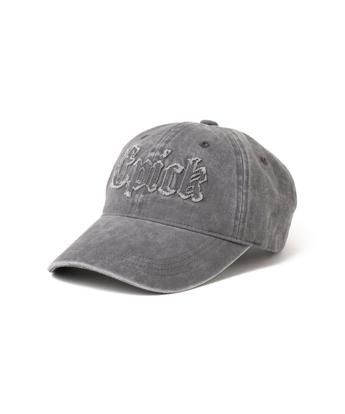 アップリケ キャップ 帽子 MEN GREY ONE SIZE アップリケ キャップ 帽子 MEN GREY ONE SIZE