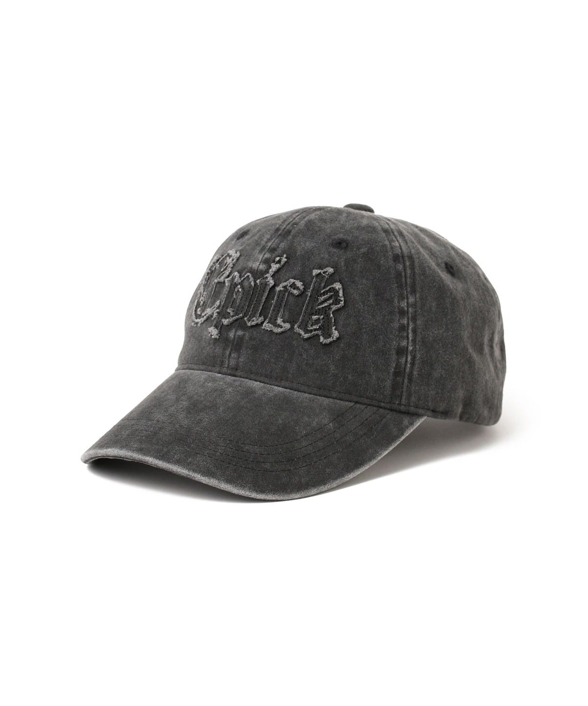 アップリケ キャップ 帽子 MEN BLACK ONE SIZE アップリケ キャップ 帽子 MEN BLACK ONE SIZE