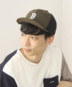 BEAMS HEART / バックメッシュ ショートバイザー キャップ