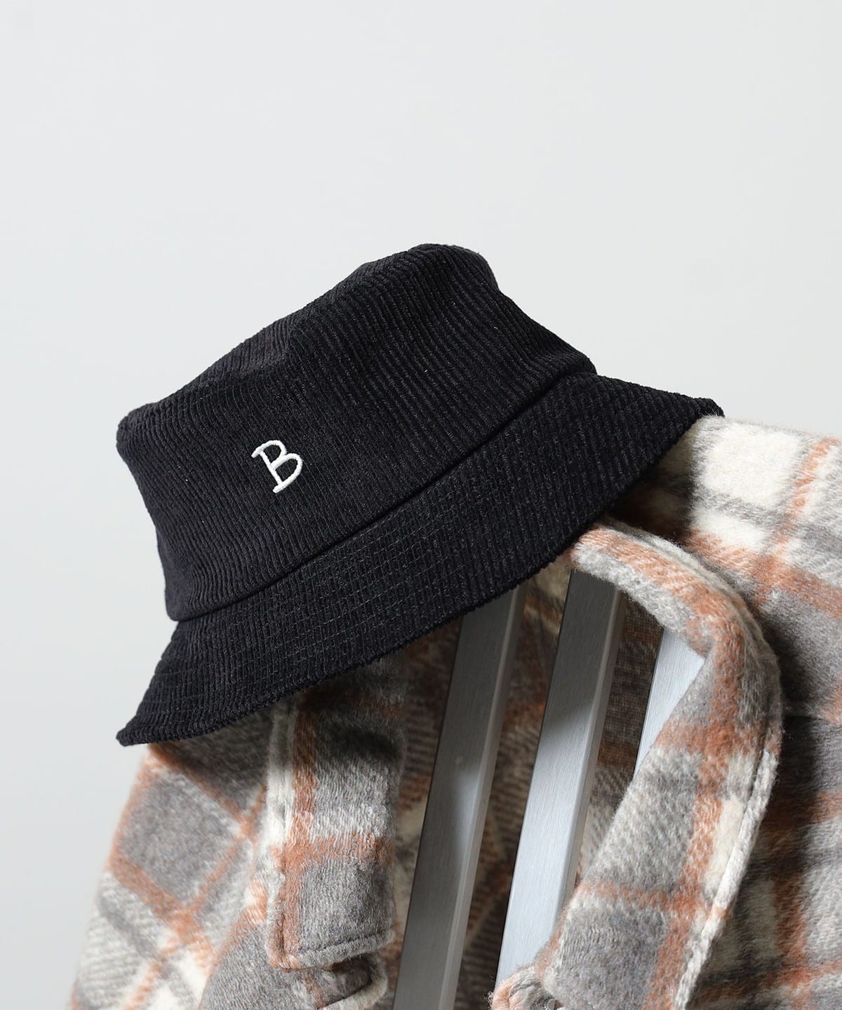 コーデュロイ バケットハット 帽子 MEN BLACK ONE SIZE コーデュロイ バケットハット 帽子 MEN BLACK ONE SIZE