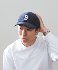 BEAMS HEART / フェルトロゴ コーデュロイキャップ