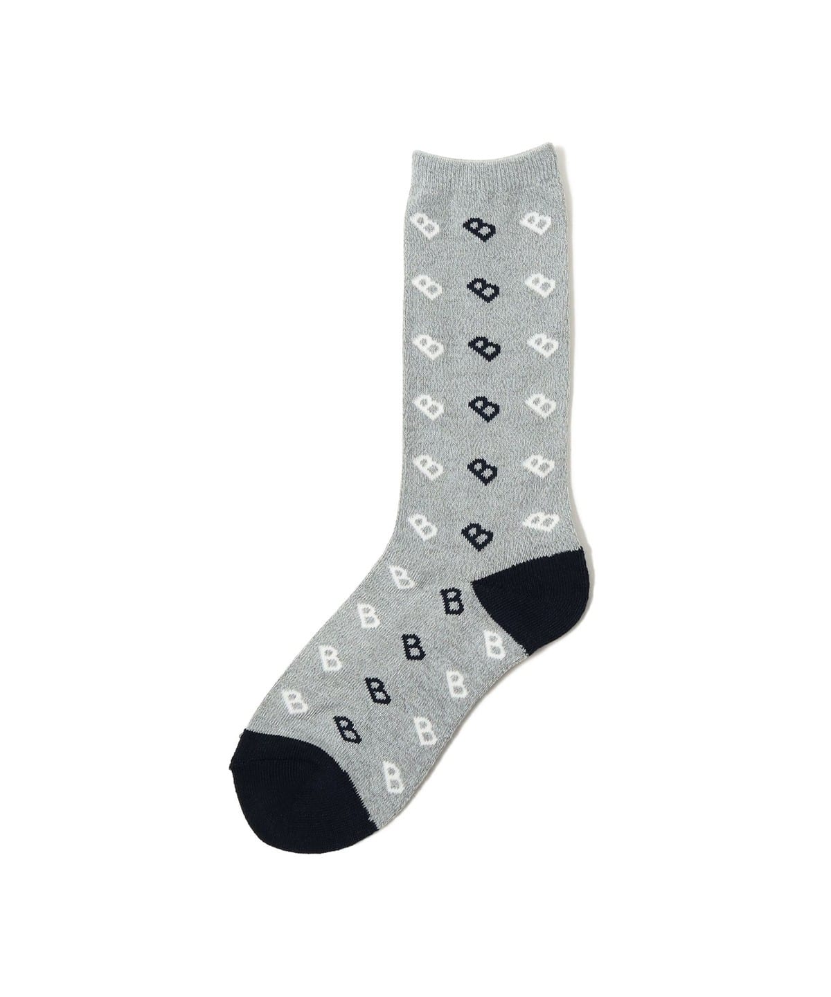 オール B柄 ソックス レッグウェア MEN GRY/NVY ONE SIZE オール B柄 ソックス レッグウェア MEN GRY/NVY ONE SIZE
