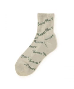 BEAMS HEART 斜めロゴ ソックス
