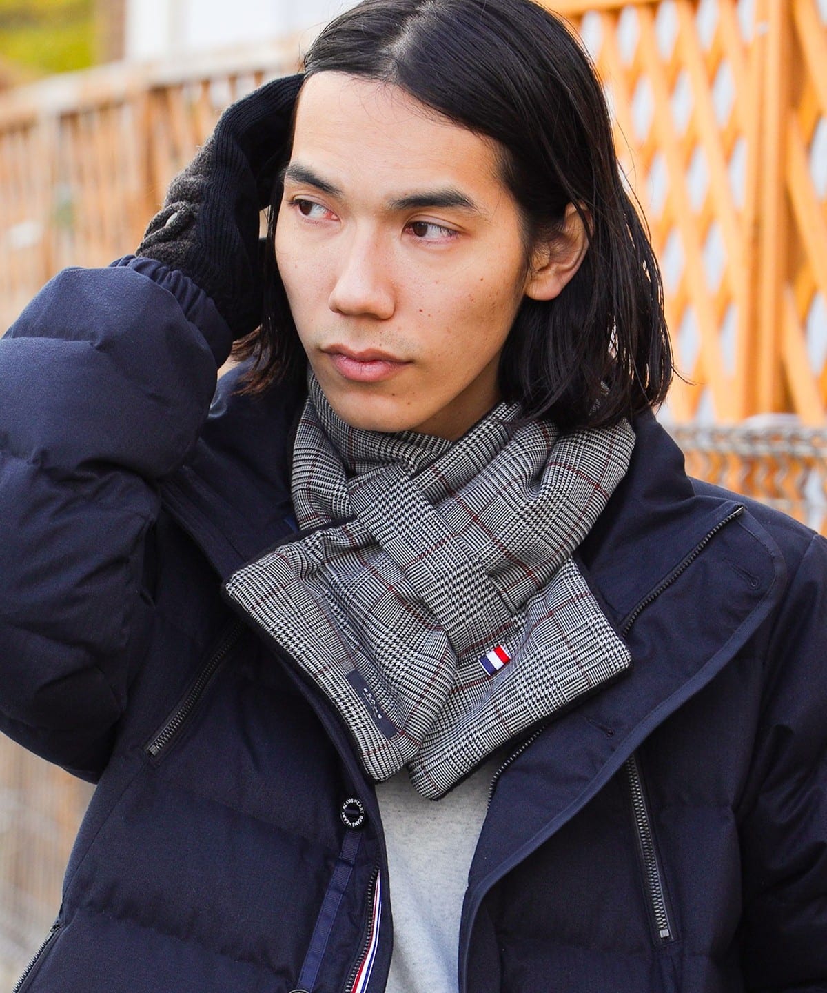 パディング マフラー ファッション雑貨 MEN GLEN CHECK ONE SIZE パディング マフラー ファッション雑貨 MEN GLEN CHECK ONE SIZE