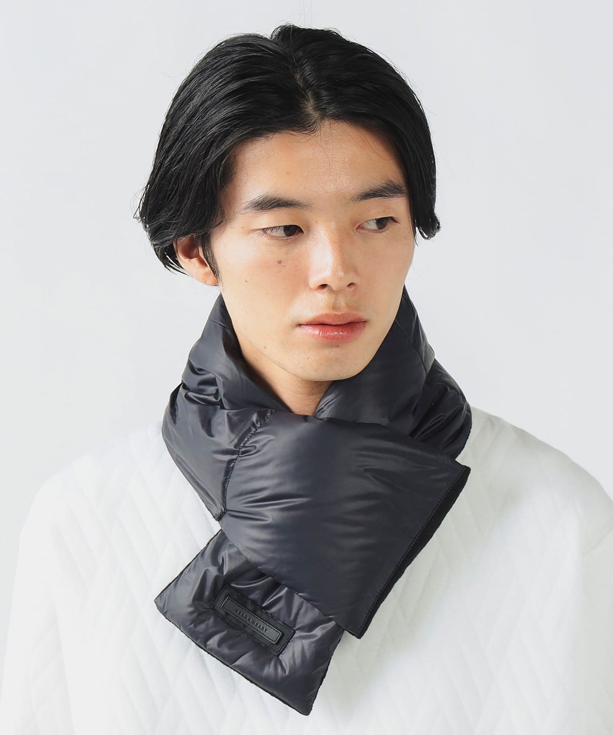 ダウン マフラー ファッション雑貨 MEN NAVY ONE SIZE