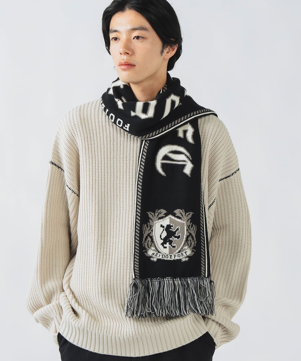 BEAMS HEART（ビームス ハート）サッカー エンブレム マフラー