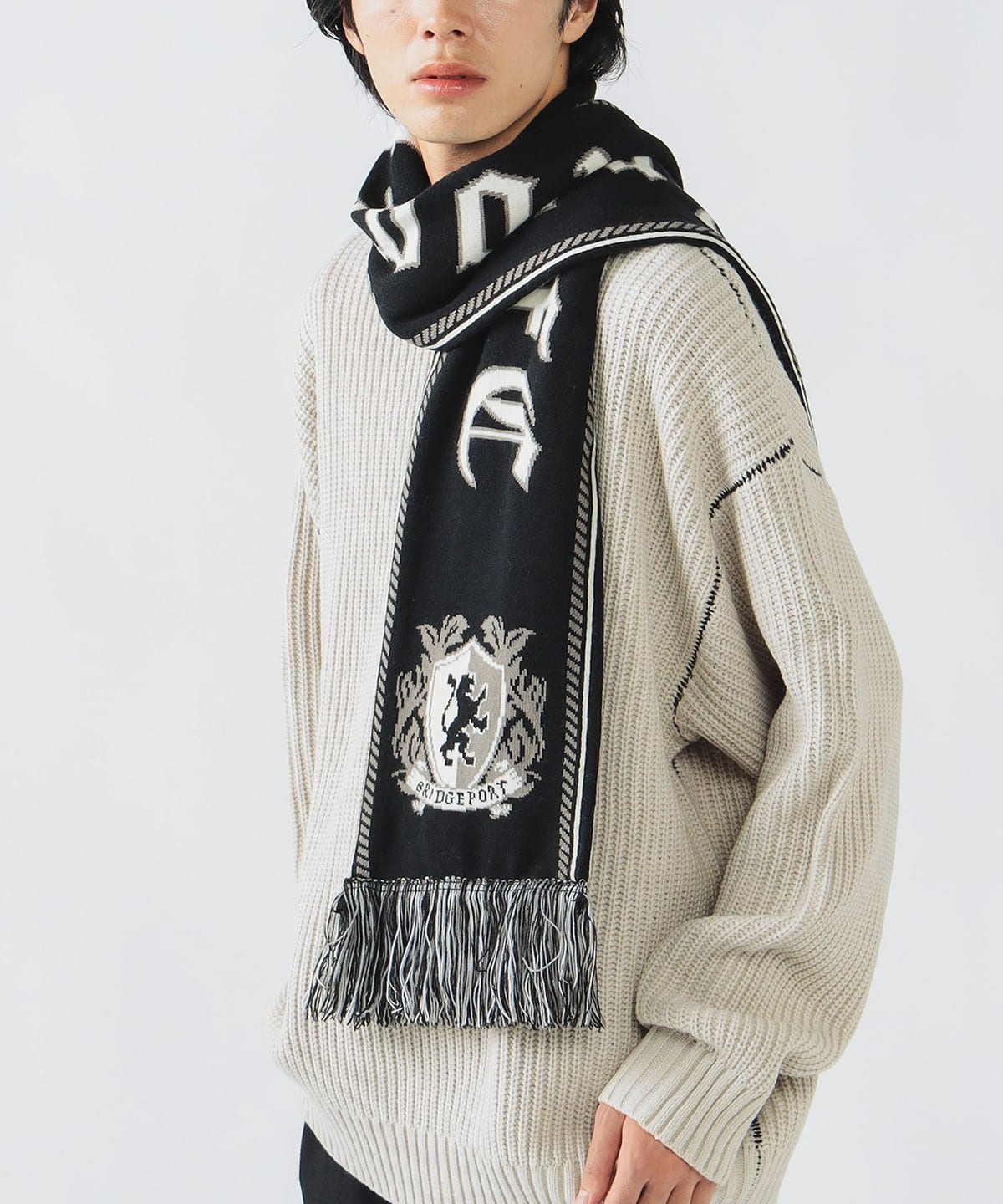 BEAMS HEART（ビームス ハート）サッカー エンブレム マフラー