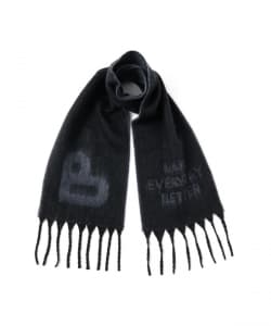 B-HEART ロゴ シャギーマフラー