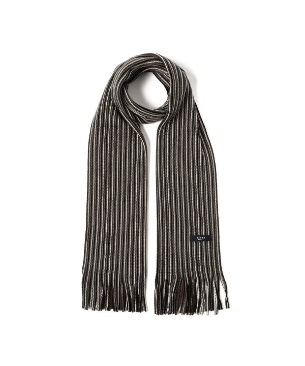 BEAMS HEART BEAMS HEART BEAMS HEART / Reversible striped muffler