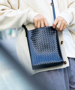 フェイクレザー スクエア ショルダーバッグ