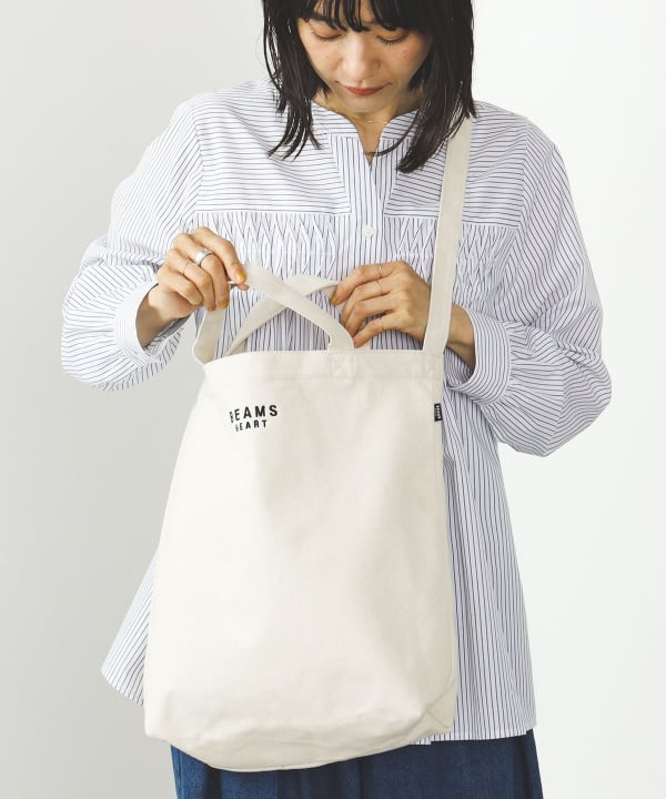 BEAMS HEART（ビームス ハート）キャンバス 2WAY トートバッグ（A4サイズ収納可能）（バッグ トートバッグ）通販｜BEAMS