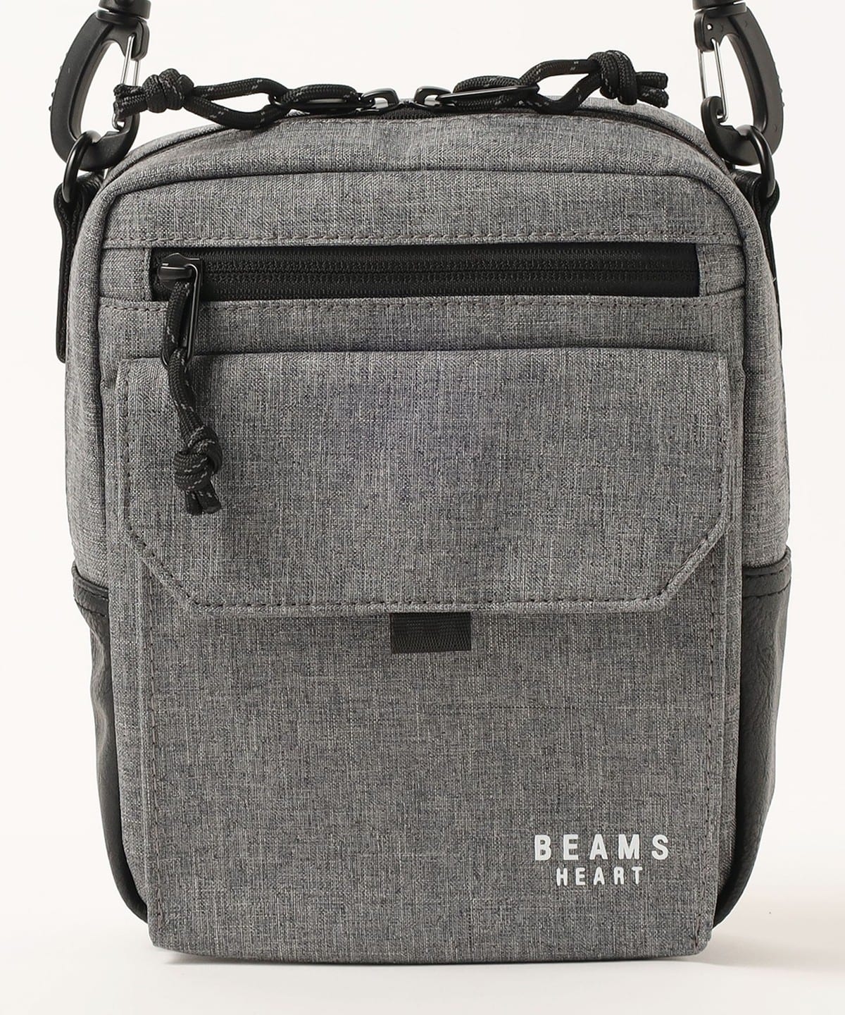 BEAMS HEART（ビームス ハート）シャンブレー 杢素材 ミニ ショルダー 