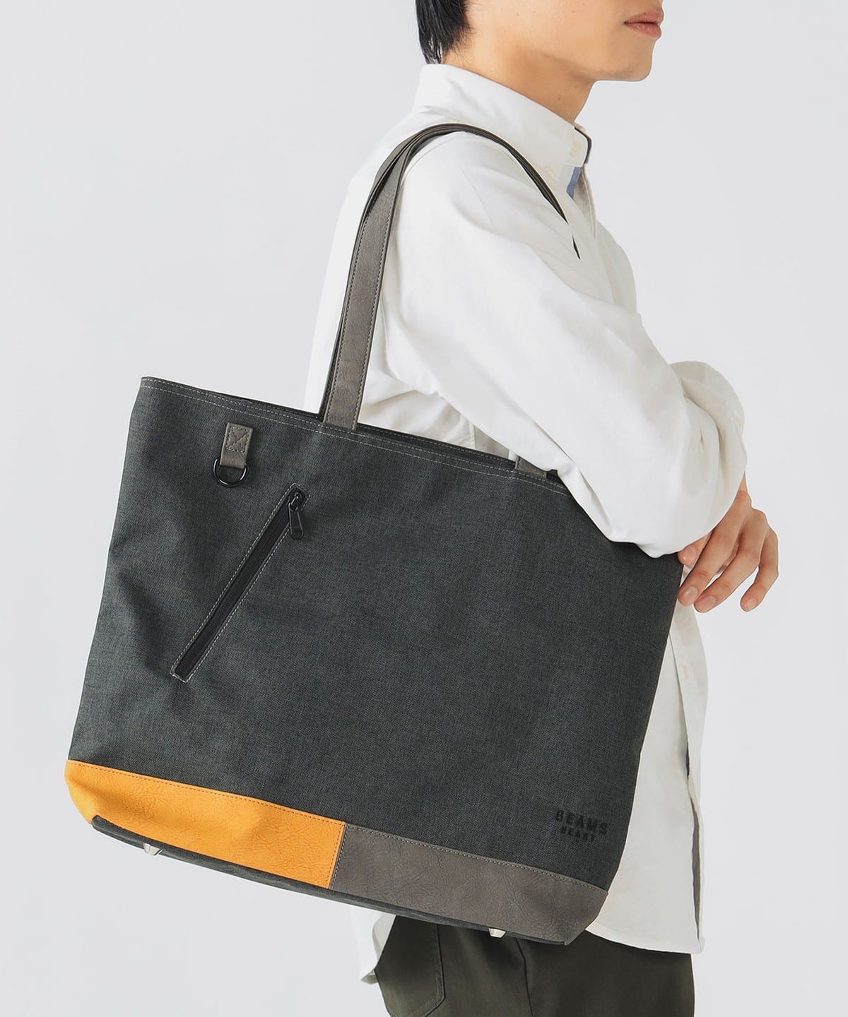 BEAMS HEART（ビームス ハート）ポリエステル 杢素材 コンビ