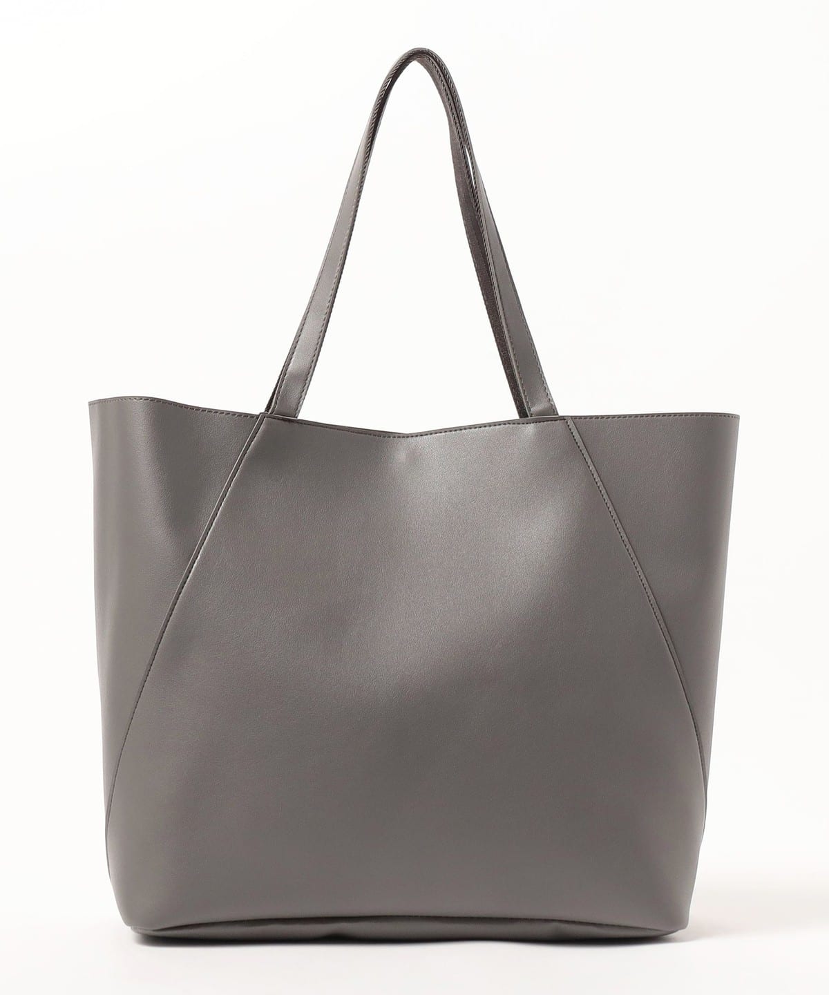 BEAMS HEART（ビームス ハート）フェイクレザー 切替 トートバッグ